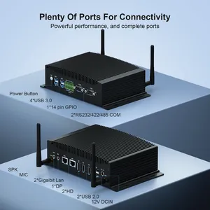 Industrial Mini PC GPIO Dual LAN Fanless Desktop Micro Computer Computadora integrada en stock - Product Image 3
