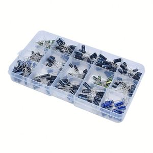 200pcs/lot 15值径向电解电容器启动器套件10V/16V/25V/50v电容器组0.1uf-220uf分类套件 - Product Image 3