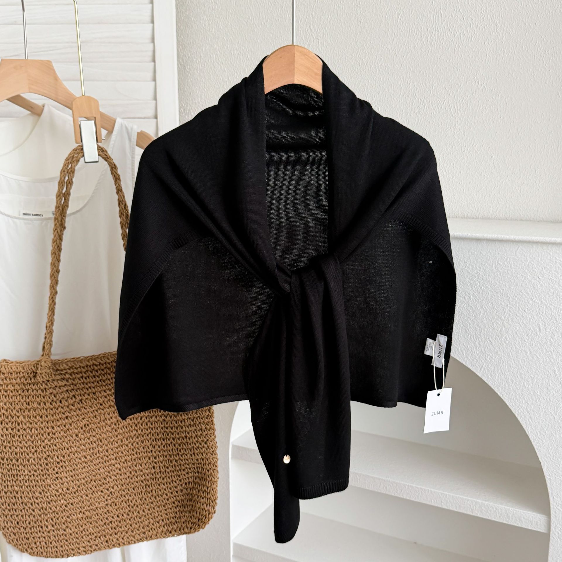 Black-core-spun yarn version