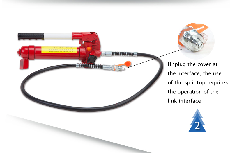 2022 China Manufacturer Custom Wholesale CE/GS Quality Steel Manual Repair Lifting Separated Hydraulic 10 Ton Porta Power Jack