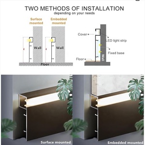 Kenar koruma Metal kiremit Trim ekstrüzyon profil imalatı konut dekorasyon <span class=keywords><strong>LED</strong></span> Skiting kurulu ışıkları kenar Trim