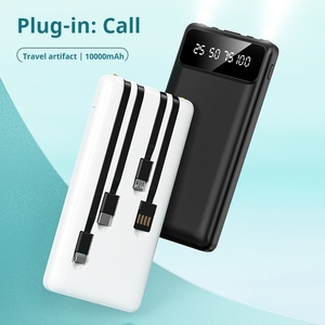 <strong>New</strong> Hot Sale Portable Charging 4 in 1 Built in Cable10000mAh Power Banks Charger Self-contained Cable Power Bank 20000mAh - Product Image 6