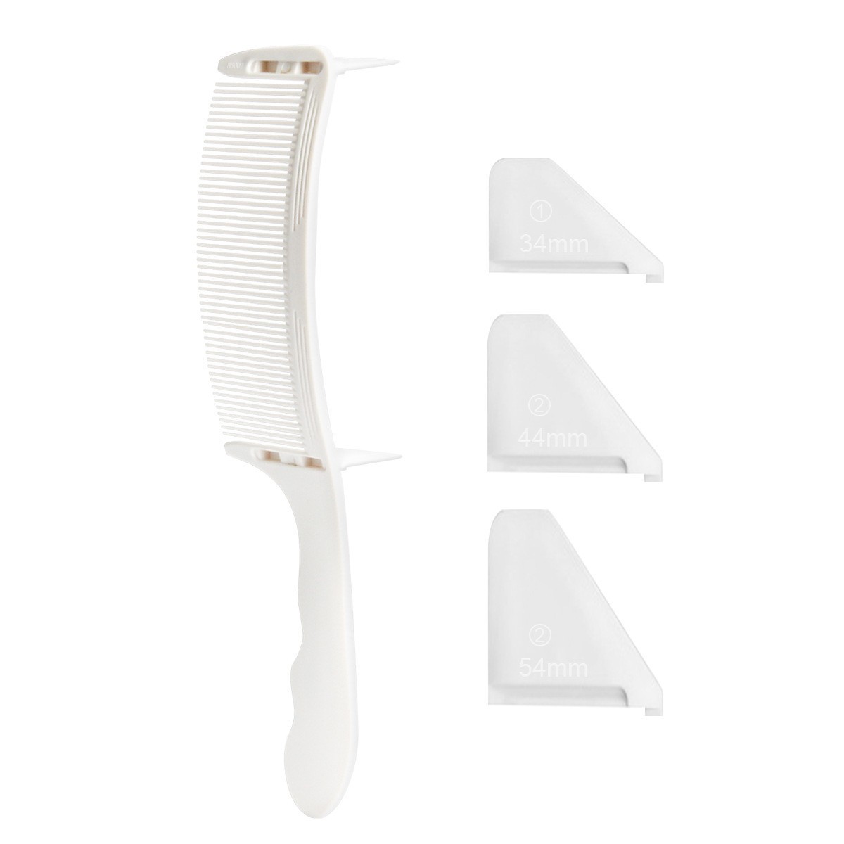 Peigne courbé de deuxième génération (blanc)