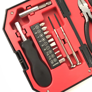 16 adet/takım ev bakım aracı kutu seti taşınabilir acil Handy aracı ev tornavida Bit soket pense Tool Kit seti - Product Image 2