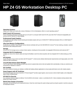 <strong>HP</strong> Z4 G5 Workstation PC Intel Xeon W5-2445 4.4 GHz 16 GB 512 GB SSD RTX A2000 <strong>HP</strong> <strong>Desktop</strong> PC <strong>Computer</strong> Price - Product Image 5