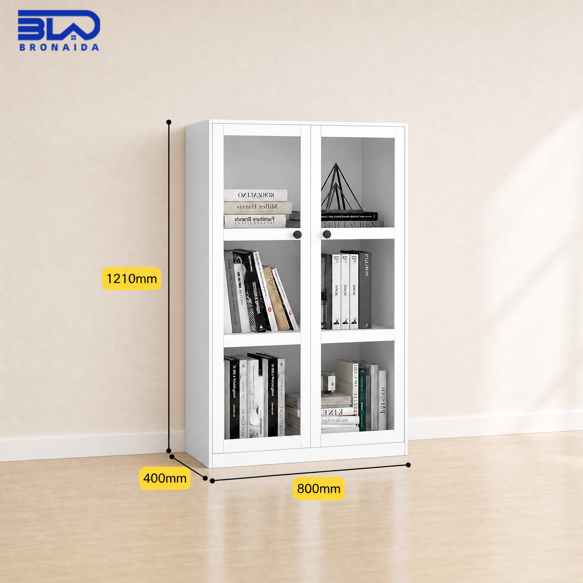 L800mm*W400mm*H1210mm Glass Door