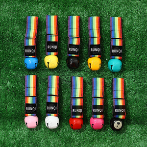 Customizable Bear Bells Adorned with Vibrant <strong>Rainbow</strong> Webbing Your <strong>Go</strong> to for Wilderness Protection Bell - Product Image 3