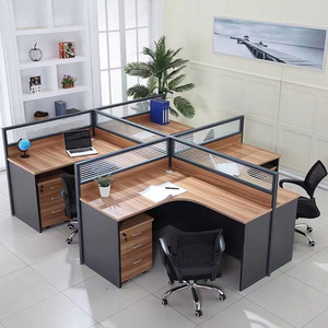 Sistema de oficina de Plan abierto, muebles modulares, mesa de oficina, partición, trabajo, estación de trabajo - Product Image 1