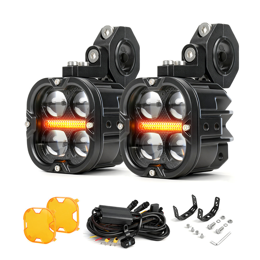 Faisceau Hi/Lo blanc + DRL ambre