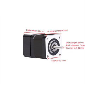 Motore passo-passo a circuito chiuso Nema 17 a 2 fasi con servomotore passo-passo Encoder 0.4nm - Product Image 2