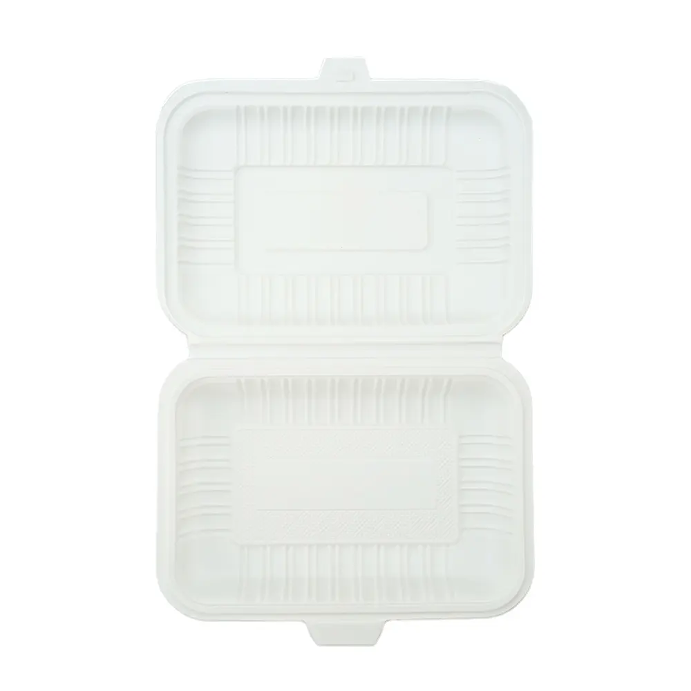 380ml Eco Friendly biodegradabile monouso amido di mais contenitore per il pranzo cibo per portare fuori la scatola di amido di mais in plastica