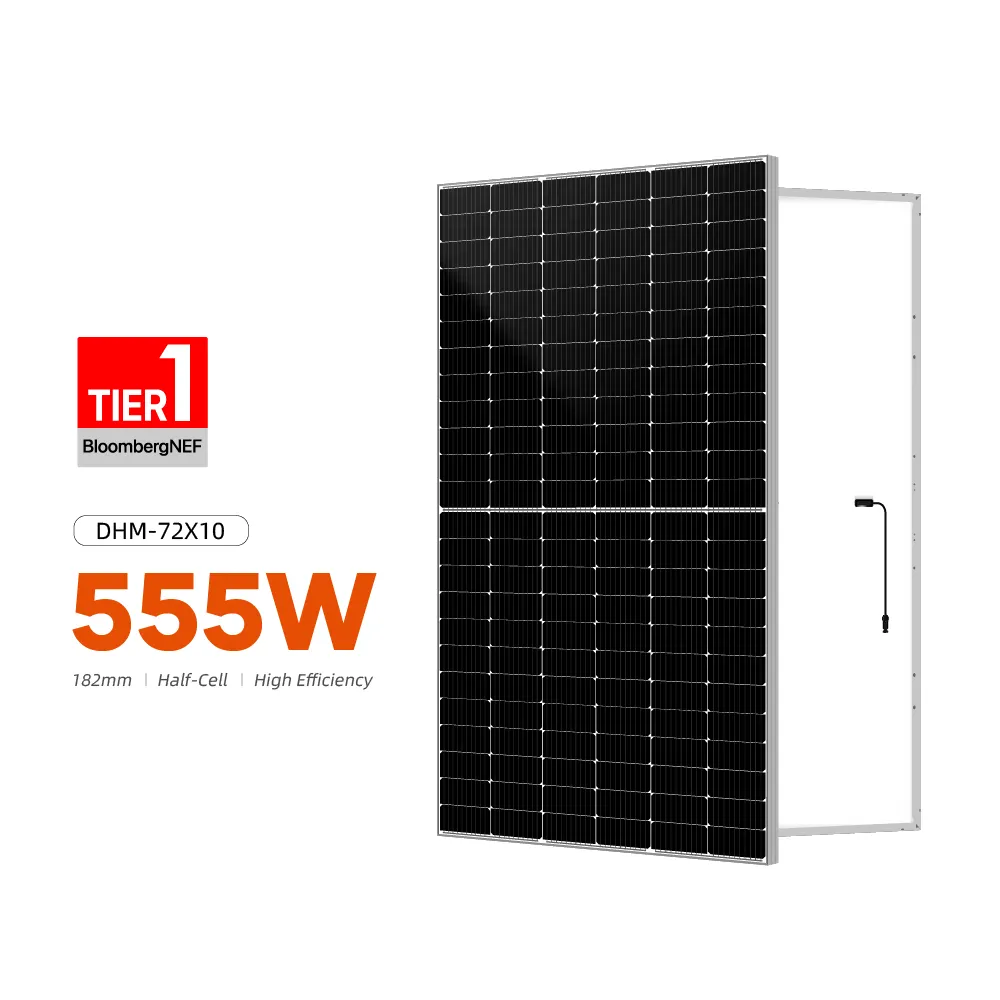 DAH 540W 545W 550 W 555W bảng điều khiển năng lượng mặt trời mô-đun PV bảng quang điện trong kho Mono tấm năng lượng mặt trời 550 watt