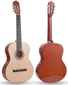 <strong>C</strong>-34 34-Inch Linden Top Classic Guitar <strong>with</strong> Nylon <strong>Strings</strong> Popular Chrome Beginner Model - Product Image 4