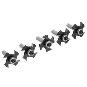 Fräser Holz bearbeitung Lavie 8mm Schaft T-Sloting 4 Klingen Gelenks chlitz schneider Verbindung Schlitz fräser <span class=keywords><strong>Bit</strong></span> Set Fräser Holz bearbeitung-C C08319Z4 - Product Image 6