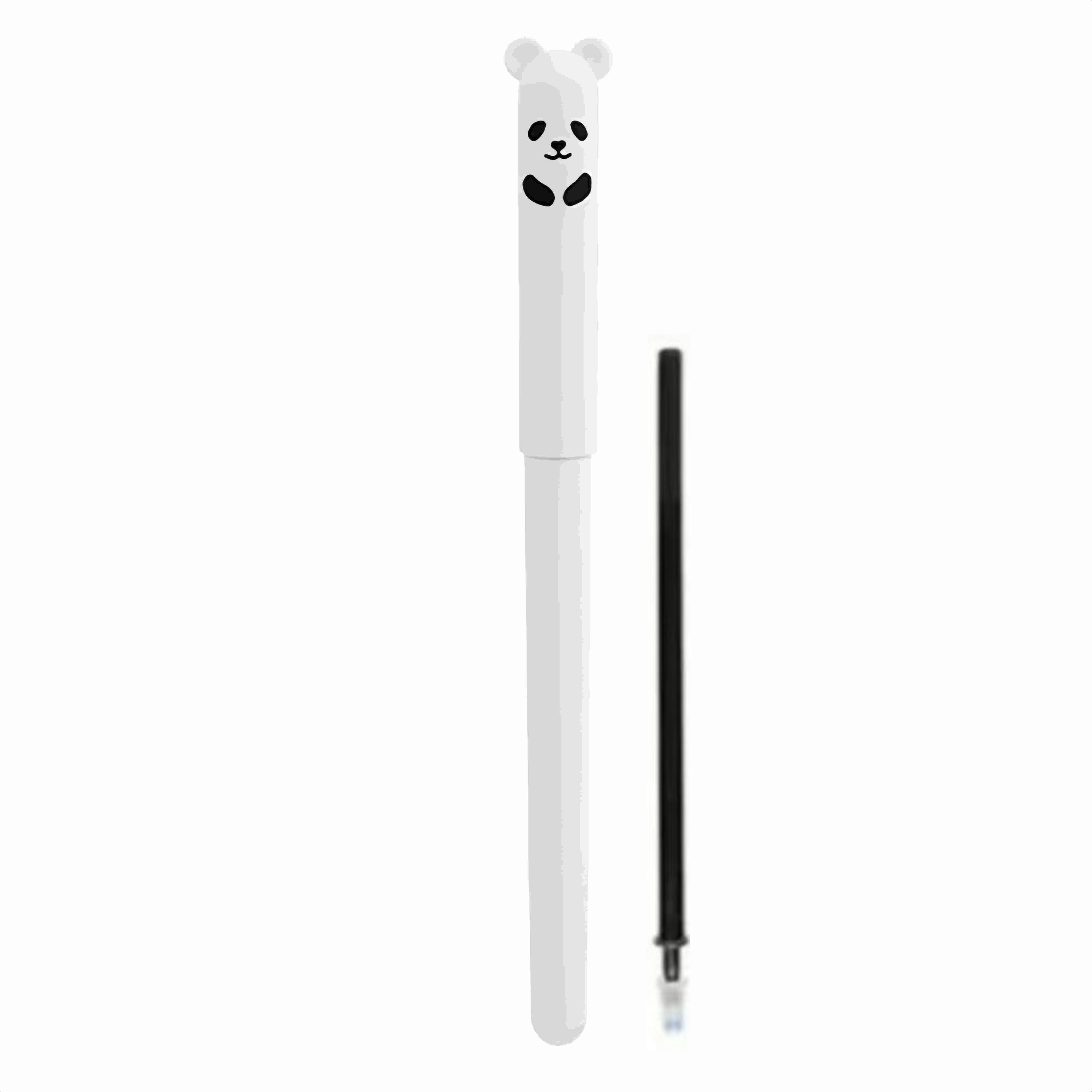 white pen barrel/Black ink