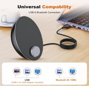 Bluetoothスピーカーポータブルノートパソコン,アートデザインクリアサウンドコンピュータデスクトップPC用簡単アクセスボリュームノブ付き - Product Image 4