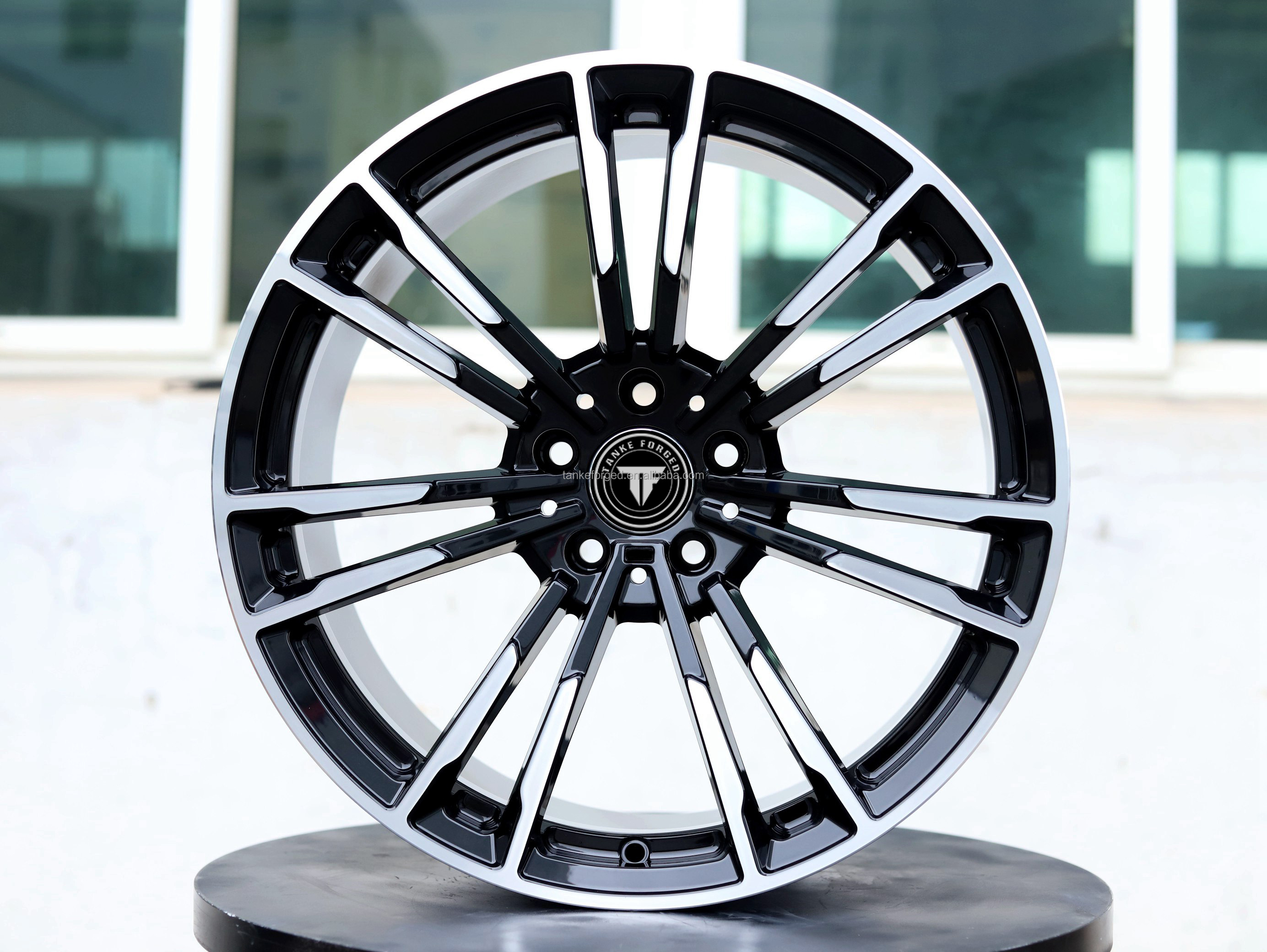 Glossy Black Machine Face
