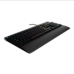 G213 RGB-Gaming-Tastatur Kabel gebundene Steuerungen in voller Größe Einteilige Handballen auflage Spritzwasser geschütztes Design LOL MOBA FPS - Product Image 2