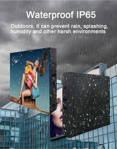 Pantalla LED P10 de instalación fija superior, gabinete de hierro para exteriores, pantalla LED, Panel impermeable, pantalla LED de publicidad HD, 960x960mm - Product Image 4