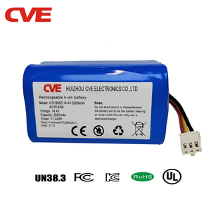 CVE定制灯发光二极管锂电池组2s1p 3s1p 3s2p 4s1p 7.4v 11.1v 14.4v 2000毫安时2500毫安时2600毫安时锂离子电池