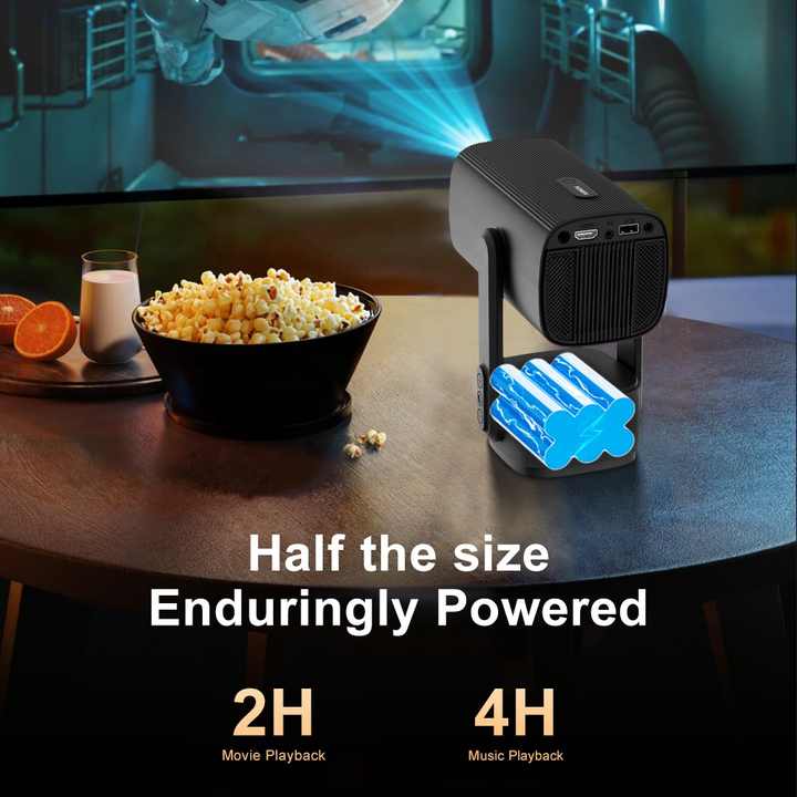 Salange K2 Mini Projector with Battery Smart Portable Projectors 1280*720P Interactive Proyector Android Short Throw Projectors