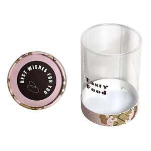 高品质定制食品级圆筒盒纸板带PET材料透明食品包装盒 - Product Image 2