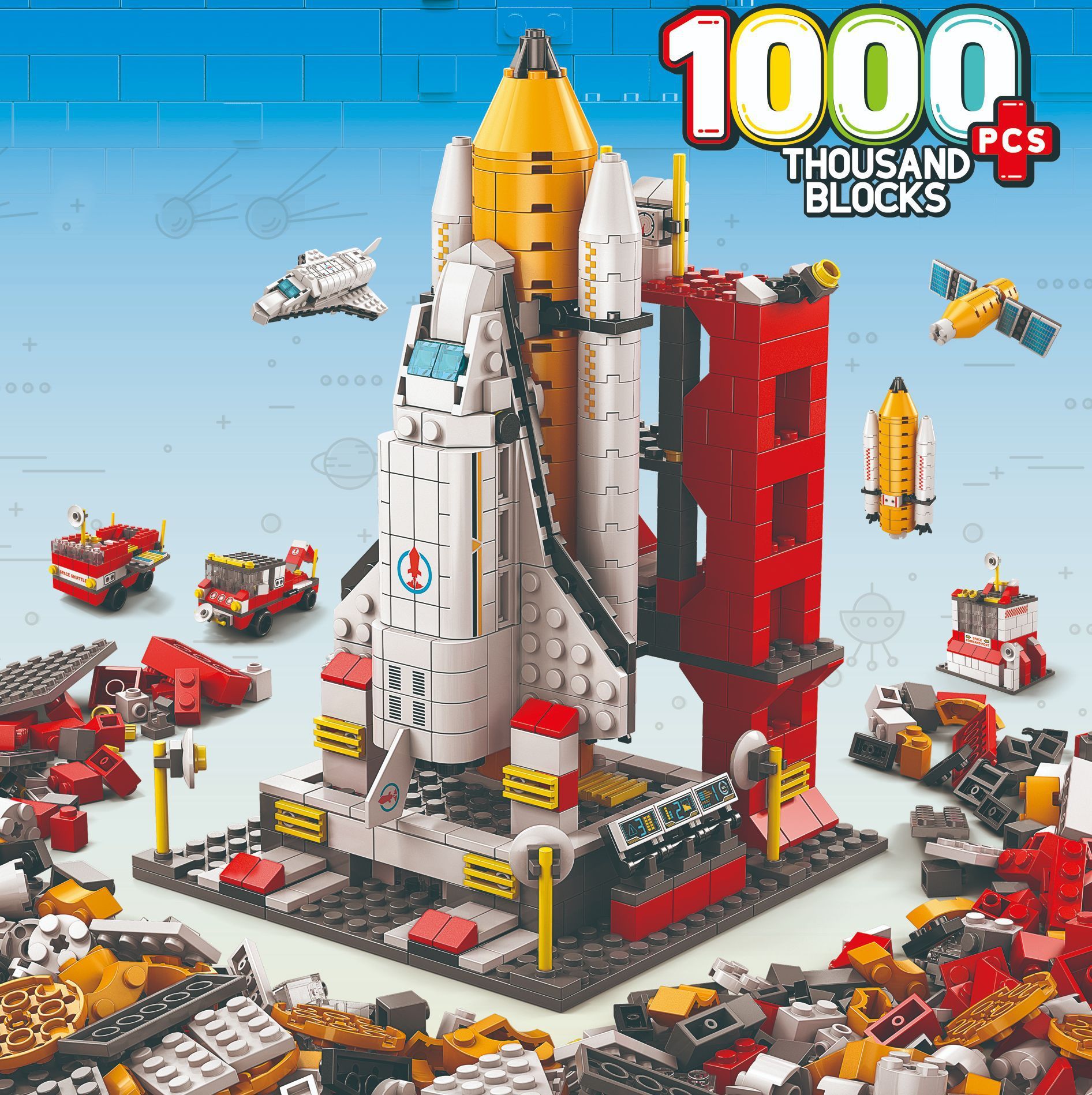 8742 naves espaciales/1000 partículas - empaque en bolsa de color