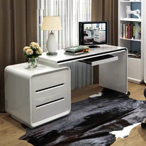 <strong>Computer</strong> Desk PC Corner <strong>Table</strong> with Bookcase Office Desks 3 Drawers Study Desk <strong>for</strong> Home Writing <strong>Table</strong> - Product Image 2