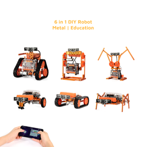 6 in 1 Weeebot evolution steam robot kit educ <strong>programing</strong> code for school <strong>teaching</strong> aid metal car DIY toy for maker culture - Product Image 5
