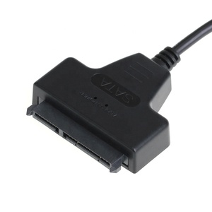 40厘米双USB 2.0至Sata 7 + 15 22针适配器电缆SATA数据线，适用于2.5英寸硬盘驱动器HDD线 - Product Image 3