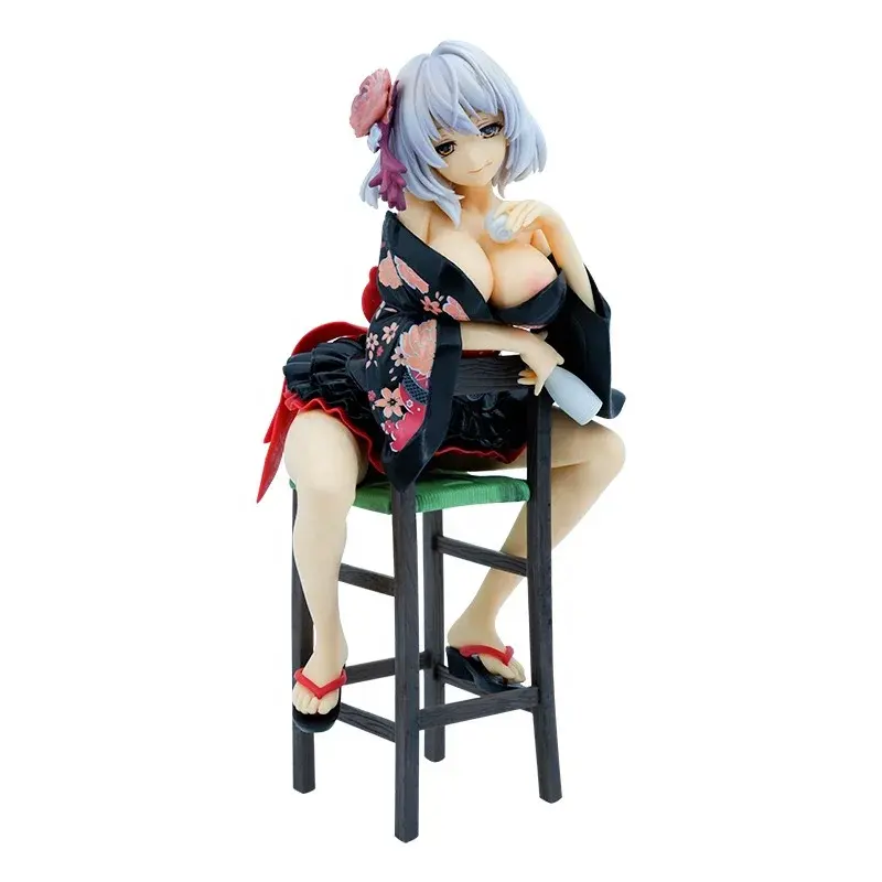 Venta al por mayor modelo desnudo con juguetes pintura original caja de color GK desnudo Sexy Anime figuras