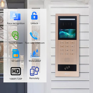 Soporte multifunción 9999 usuarios Interphone sistema de intercomunicación de seguridad para edificio grande Ip Smart Home Video Doorphone para edificio - Product Image 1