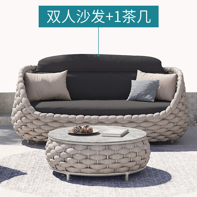 Loveseat sofá + mesa de café