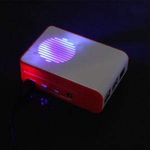 <strong>Raspberry</strong> <strong>Pi</strong> 4 <strong>case</strong> 4 Generation B Shell <strong>Raspberry</strong> <strong>Pi</strong> 4B Red and White Shell ABS Fan Cooling Shell Box - Product Image 4