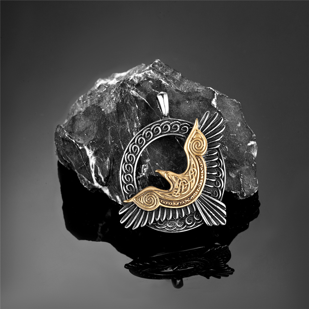 Pendentif simple bicolore