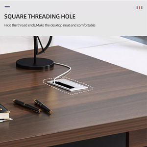 Estación de trabajo de oficina moderna modular Escritorio simple multicolor de madera para computadora para muebles de edificio de oficinas - Product Image 4