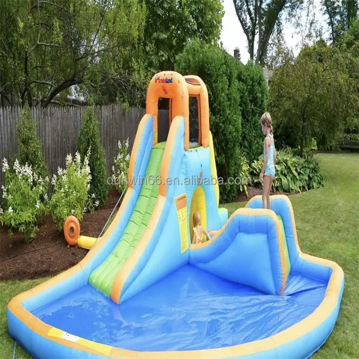 Meilleure vente en plein air chaud été Cool en plein air de haute qualité Mini piscine gonflable toboggan sautant maison pour enfants arrière-cour fête