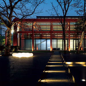 Impermeabile Led cambia colore paesaggio luce decorativa moderna sedia a sdraio cortile Patio giardino a forma di nuvola panca mobili - Product Image 5