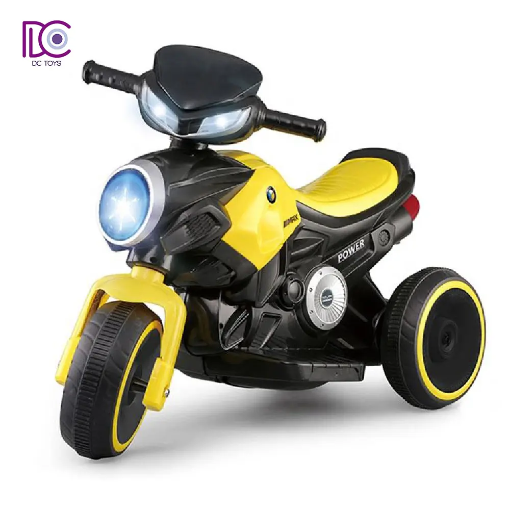 DC oyuncak sıcak satış elektrikli çocuk oyuncak binmek şarj edilebilir motosiklet çocuk akülü araba motosiklet ile müzik ve ışık