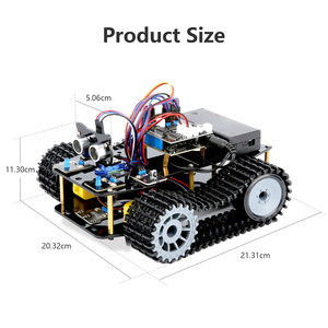 4WDセンサー追跡ロボット車キットインテリジェント回避APP制御コーディング教育STEM学習キットArduino用 - Product Image 6