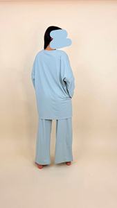 Modest <strong>Burkini</strong> With Wide Leg Pants Modest <strong>Burkini</strong> Fixed Hijab With Buttons 3 Pieces Sets <strong>Burkini</strong> New Design Fasten Sleeve - Product Image 3