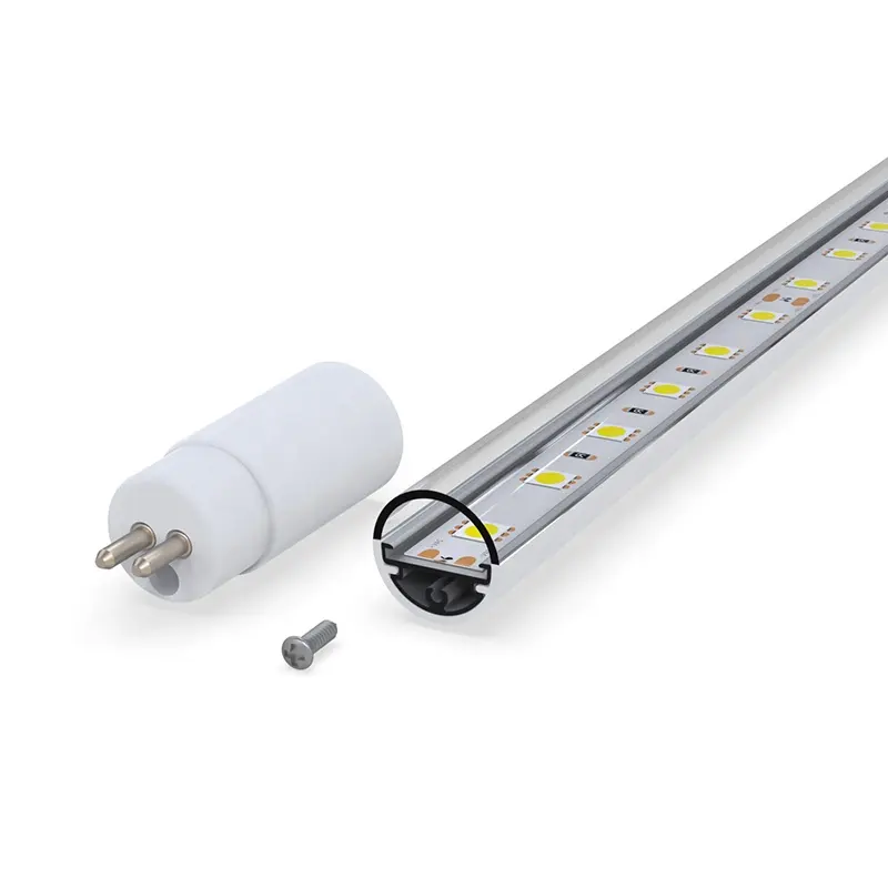 Tube de lumière en plastique Fluorescent T8 led PC complet tube de lampe led diffuseur de tube LED