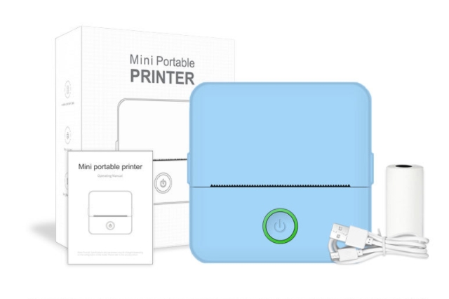 X6 blue mini printer