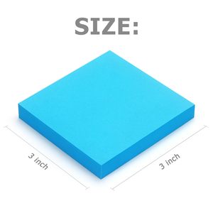 Secolorart ghi chú dán hot bán 3x3 inch 100 sheets màu sắc tươi sáng tự dính Pads cho nhắc nhở - Product Image 2