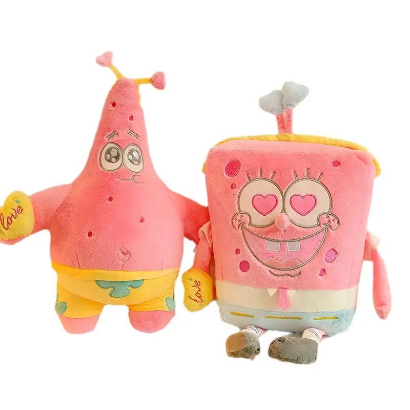 Éponges de dessin animé Kawaii, jouets en peluche Patrick A Star Peluche Animaux en peluche Oreillers Poupées Jouets pour enfants