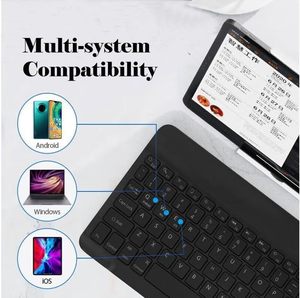 Teclado personalizado ruso inglés Bluetooth teclado 3,0 Delgado Bluetooth teclado inalámbrico para Mac árabe Le - Product Image 5