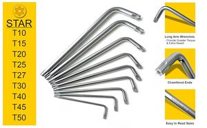 ชุดเครื่องมือกุญแจอัลเลนคีย์10-32 3/2 "3/8 5/32 3/16 5มม. 6มม. 8มม. สำหรับสกรูหัวหกเหลี่ยม - Product Image 4