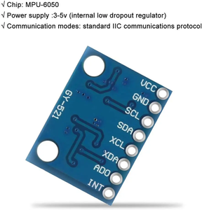 MPU6050 sensori giroscopici analogici a 3 assi + modulo - Product Image 3