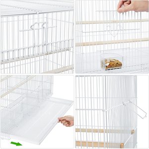 30 ''uzunluk uçuş kuş kafesi demir uçuş papağan kafesi küçük papağanlar Parakeets Cockatiels muhabbet Conures Quaker papağan - Product Image 5
