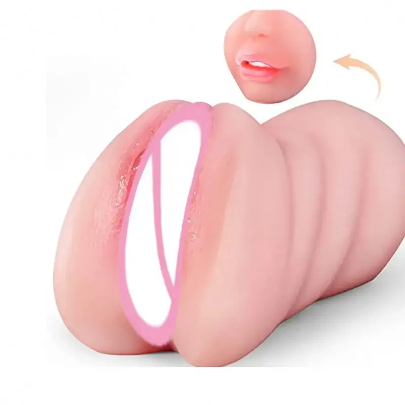 2023 Launch Wholesale Tpe Male Artificial Vagina Anus Mouth Masturbator Cup Pocket Pussy Sex Toys For Men Masturbating